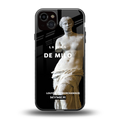 de milo back phone cover | glass case for iphone 15 plus