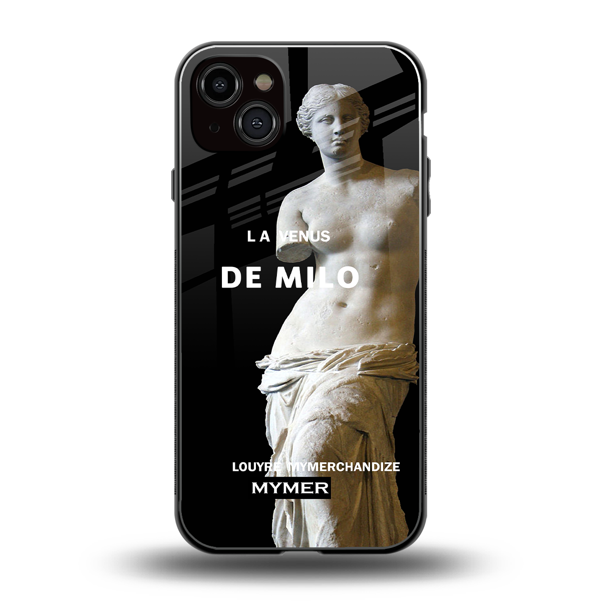 de milo back phone cover | glass case for iphone 14 plus