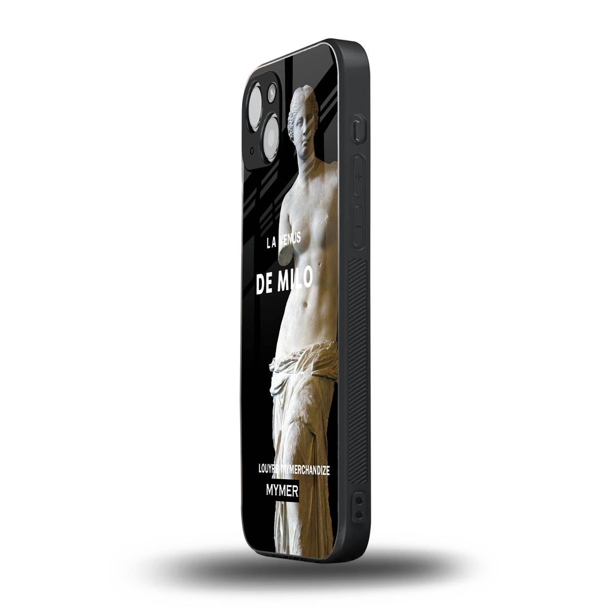 de milo back phone cover | glass case for iphone 14 plus