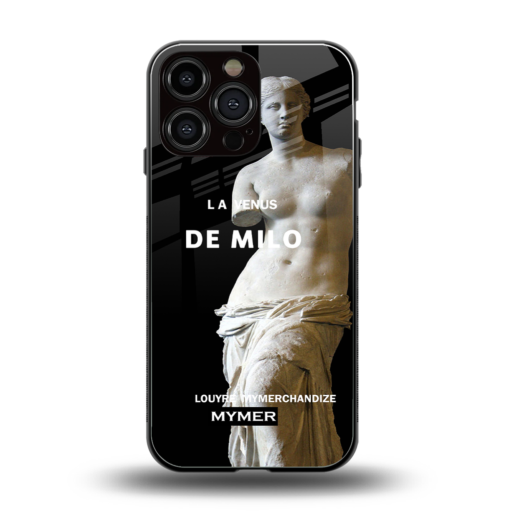 de milo back phone cover | glass case for iphone 14 pro max