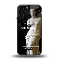 de milo back phone cover | glass case for iphone 14 pro max