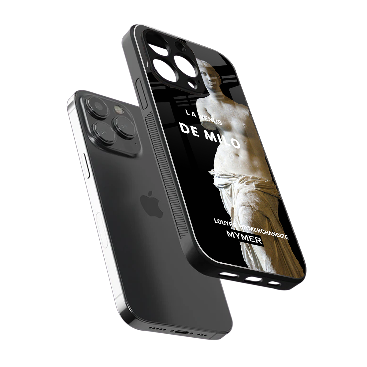 de milo back phone cover | glass case for iphone 15 pro max