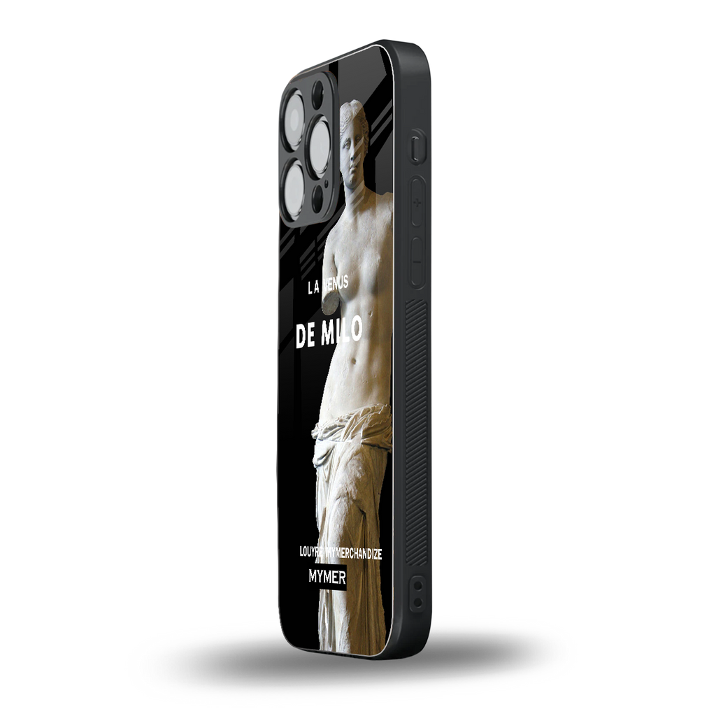de milo back phone cover | glass case for iphone 14 pro max