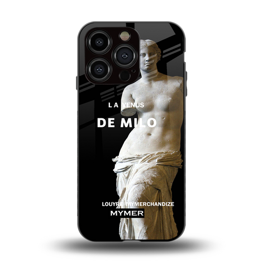 de milo back phone cover | glass case for iphone 15 pro