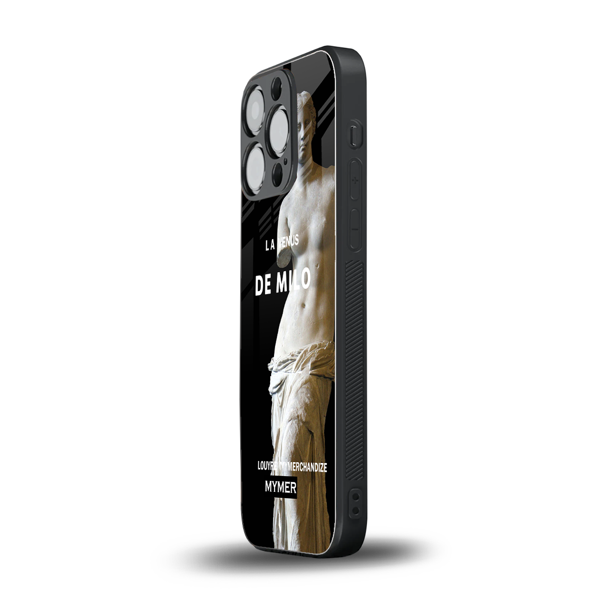 de milo back phone cover | glass case for iphone 14 pro