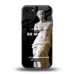 de milo back phone cover | glass case for iphone 15