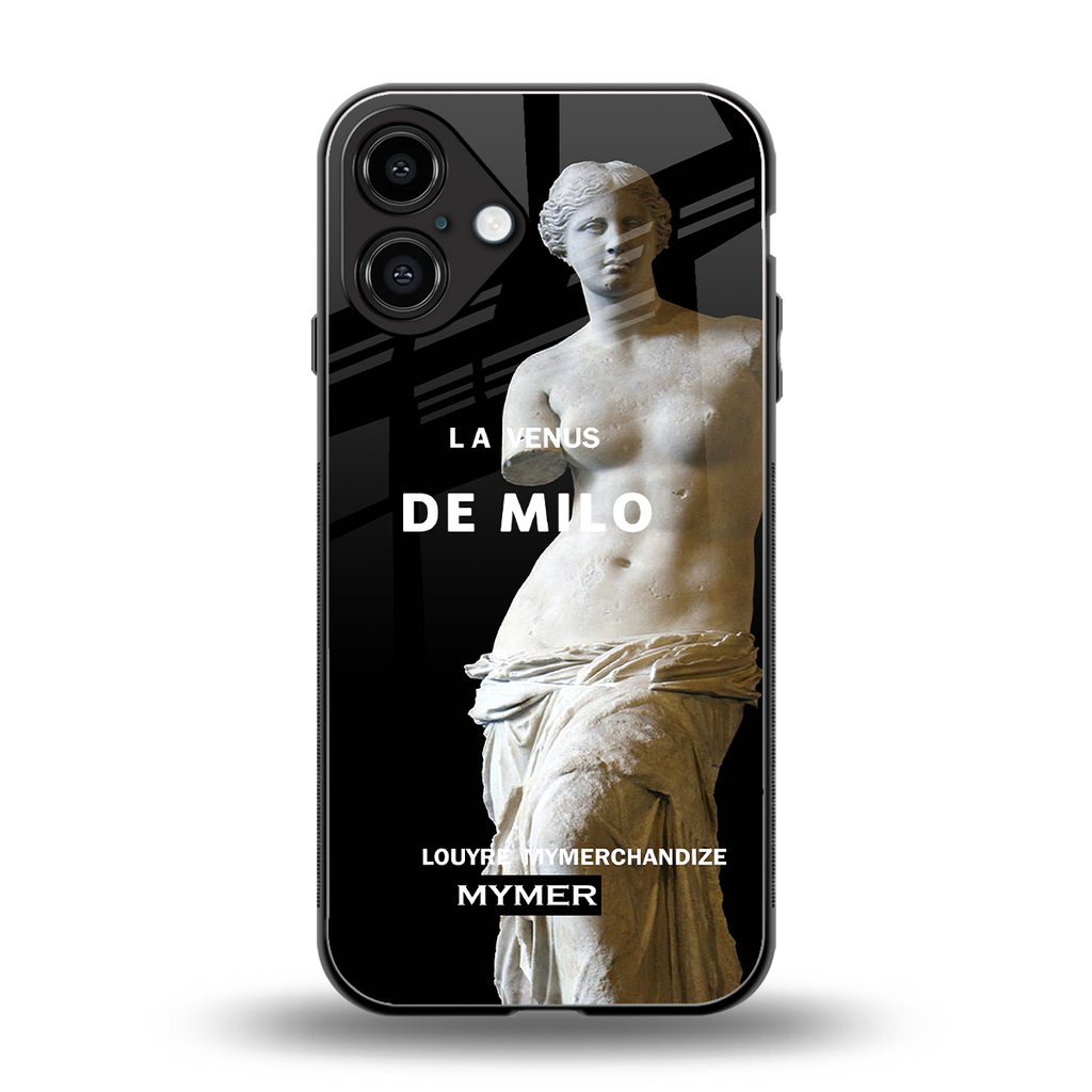 de milo back phone cover | glass case for iphone 16 plus