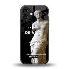 de milo back phone cover | glass case for iphone 16 plus