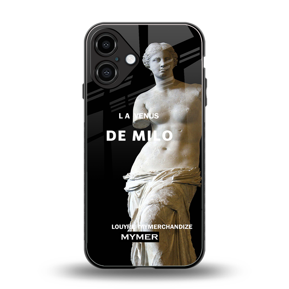 de milo back phone cover | glass case for iphone 16 plus