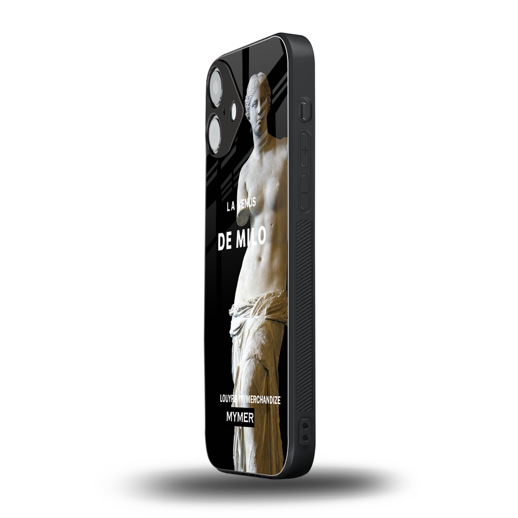 de milo back phone cover | glass case for iphone 16 plus