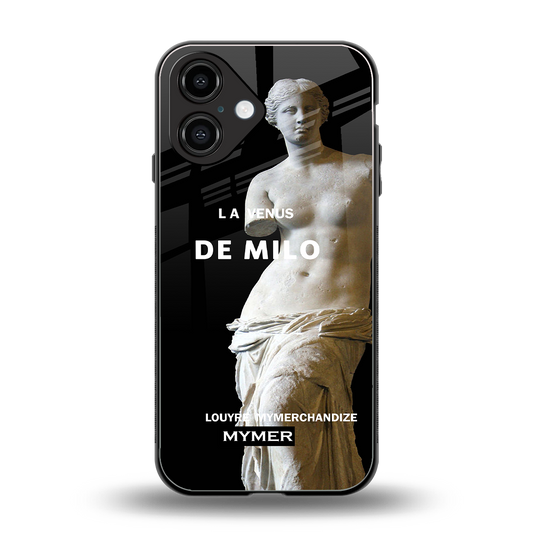 de milo back phone cover | glass case for iphone 16