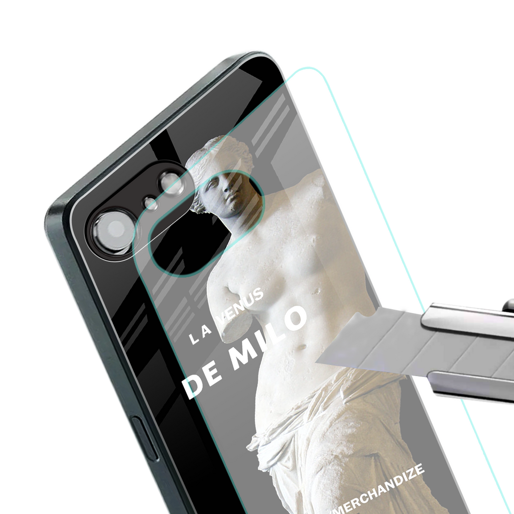 de milo back phone cover | glass case for iphone 16e