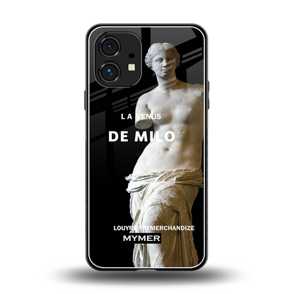 de milo back phone cover | glass case for nothing phone 1
