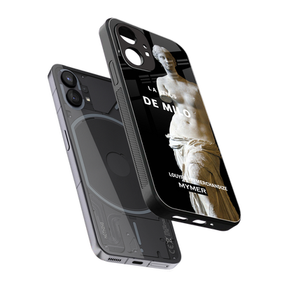 de milo back phone cover | glass case for nothing phone 1