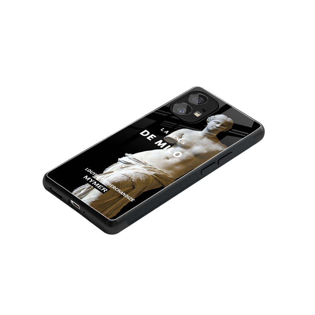 de milo back phone cover | glass case for nothing phone 1