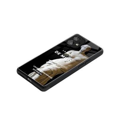 de milo back phone cover | glass case for nothing phone 1