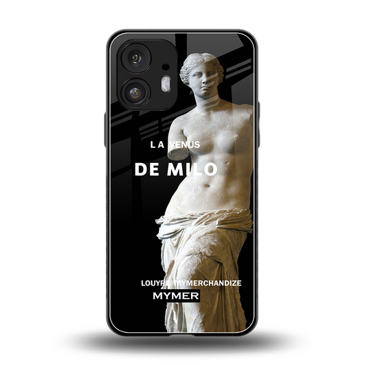 de milo back phone cover | glass case for nothing phone 2
