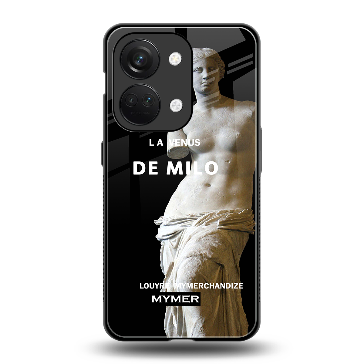 de milo back phone cover | glass case for oneplus nord 3