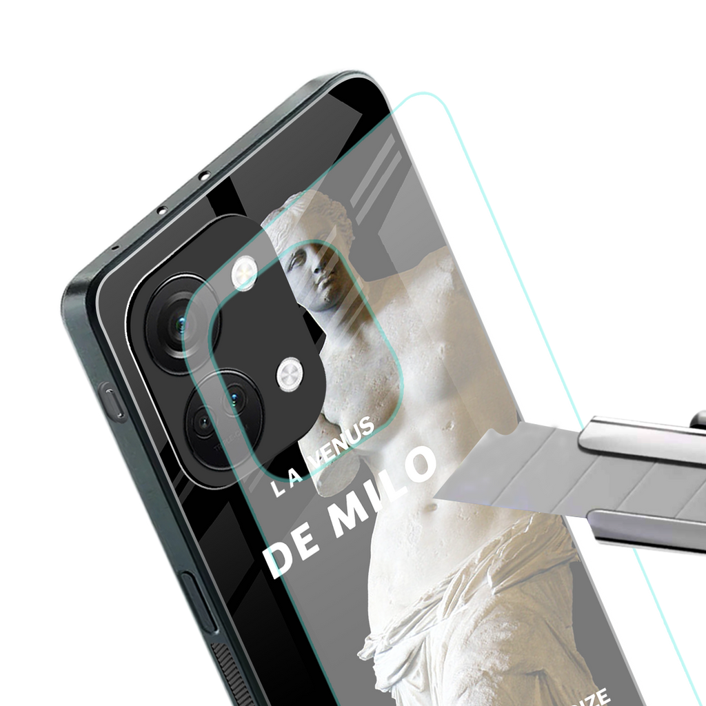 de milo back phone cover | glass case for oneplus nord 3