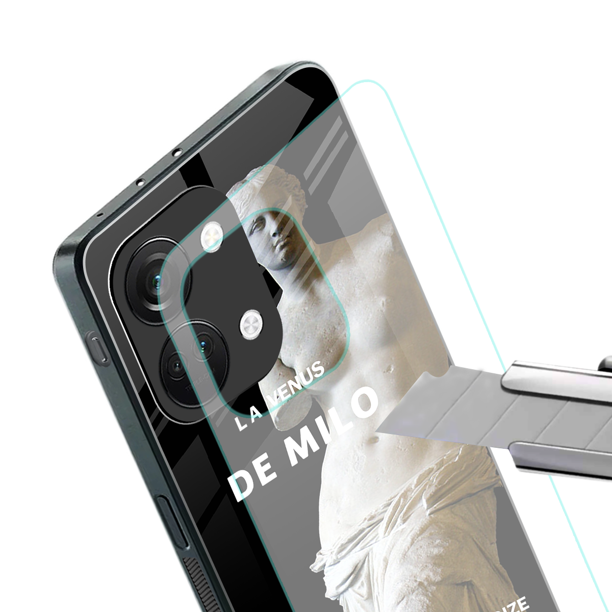 de milo back phone cover | glass case for oneplus nord 3