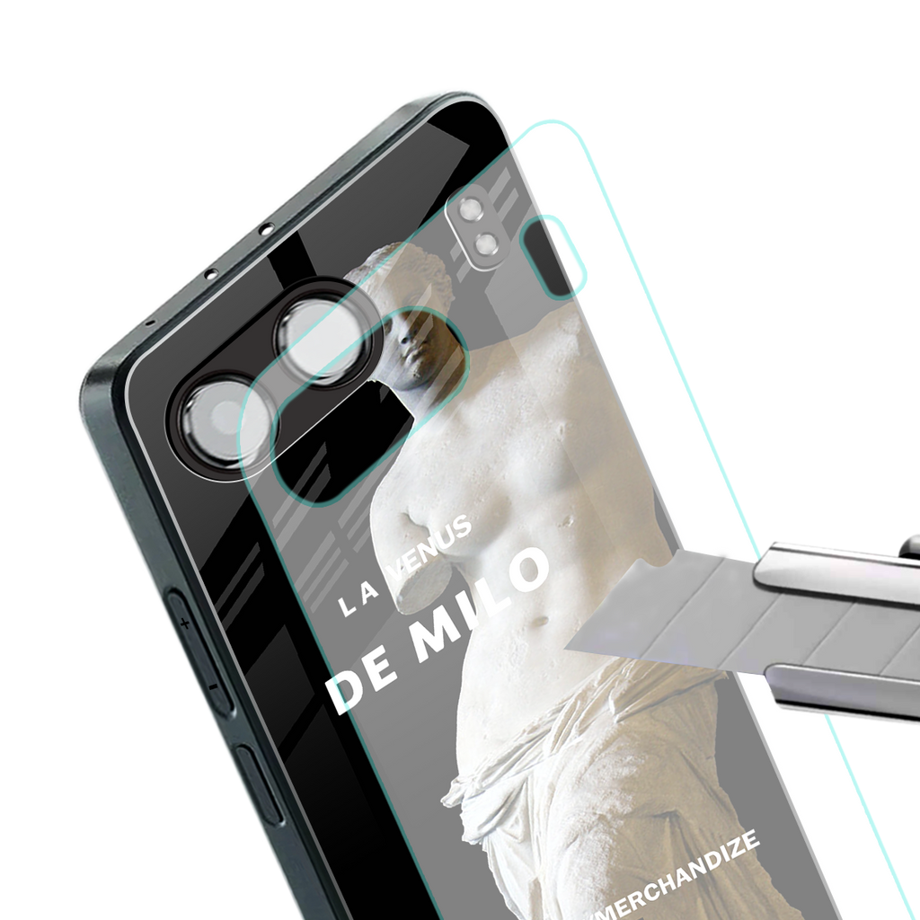 de milo back phone cover | glass case for oneplus nord 4
