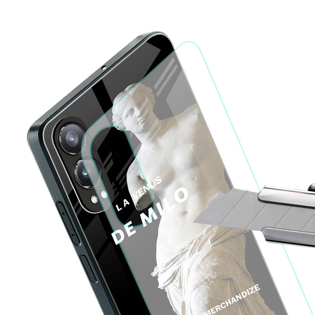 de milo back phone cover | glass case for oneplus nord ce 4 lite