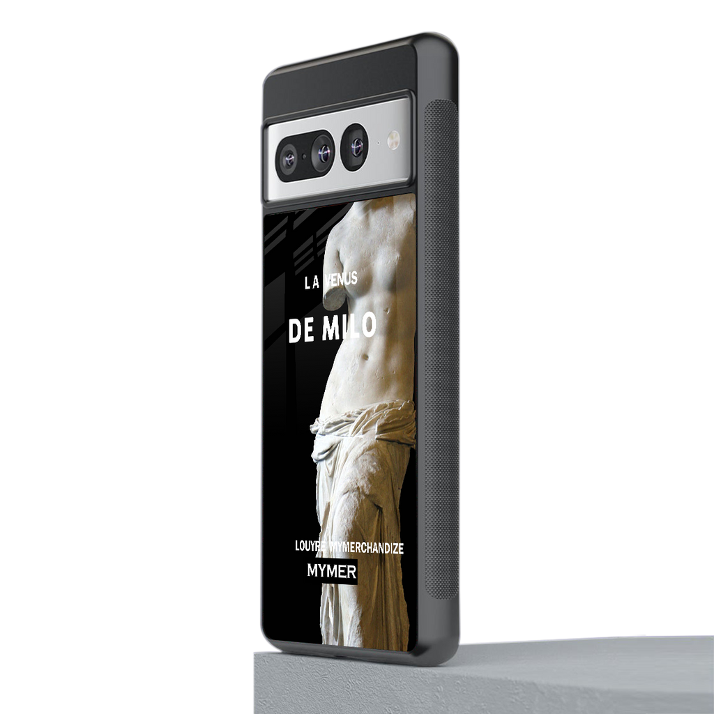 de milo back phone cover | glass case for google pixel 7 pro