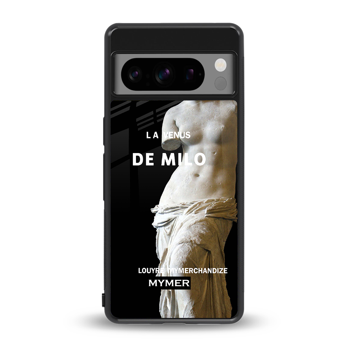 de milo back phone cover | glass case for google pixel 8 pro