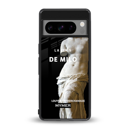 de milo back phone cover | glass case for google pixel 8 pro