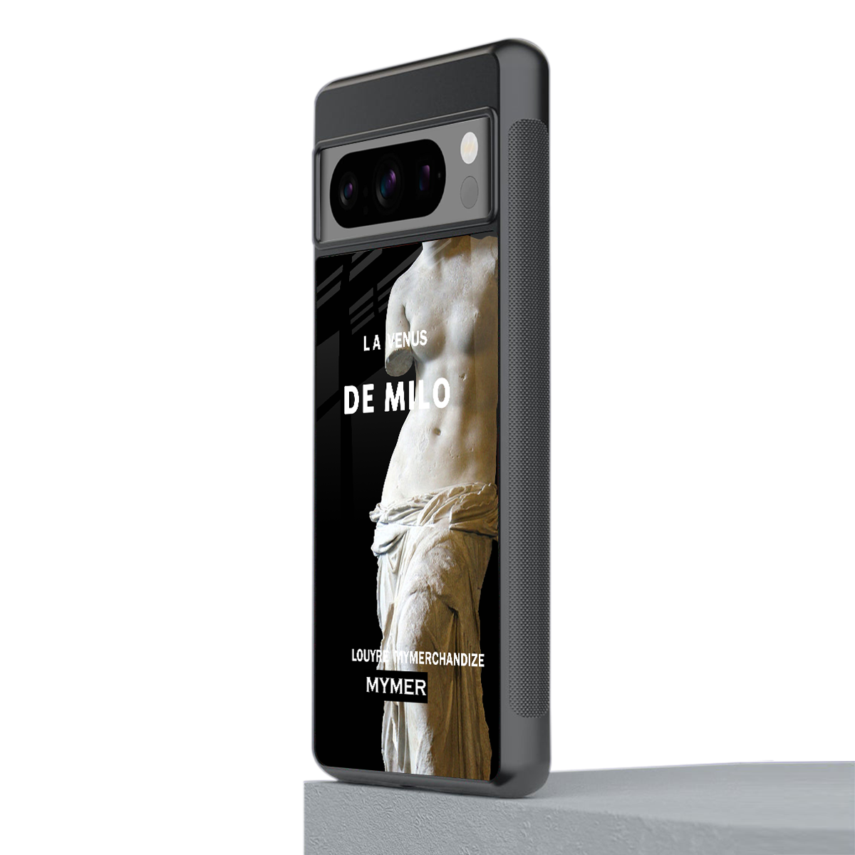 de milo back phone cover | glass case for google pixel 8 pro