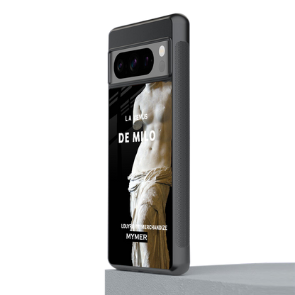 de milo back phone cover | glass case for google pixel 8 pro