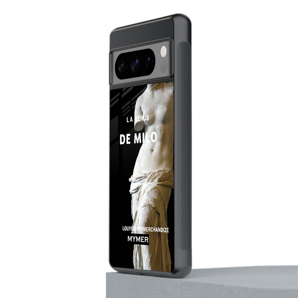 de milo back phone cover | glass case for google pixel 8 pro