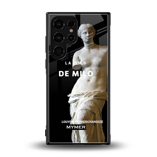 de milo back phone cover | glass case for samsung galaxy s24 ultra