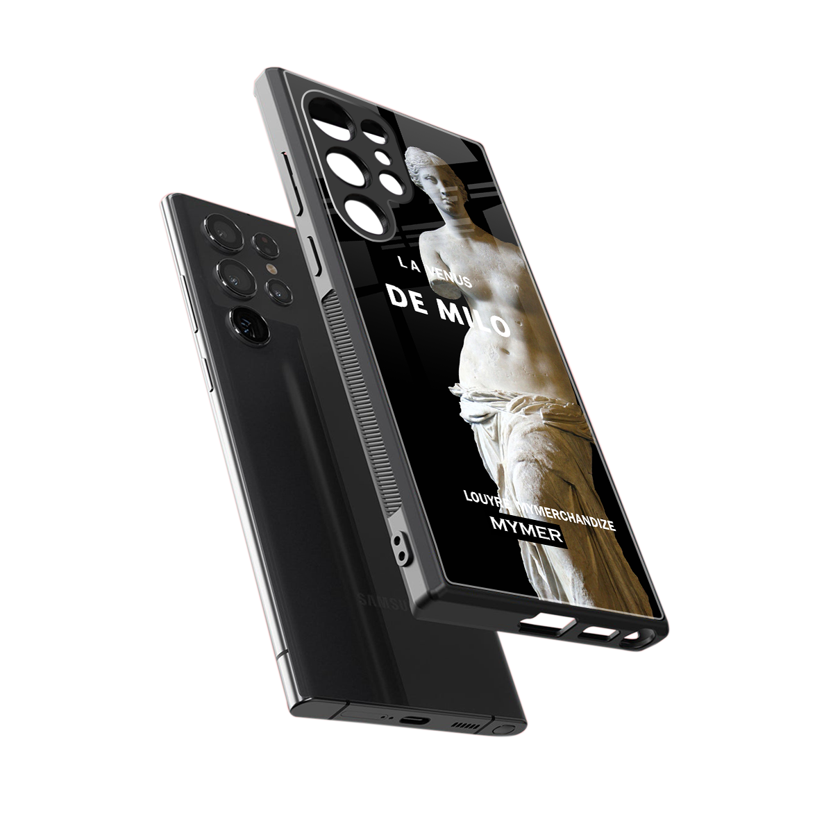 de milo back phone cover | glass case for samsung galaxy s24 ultra