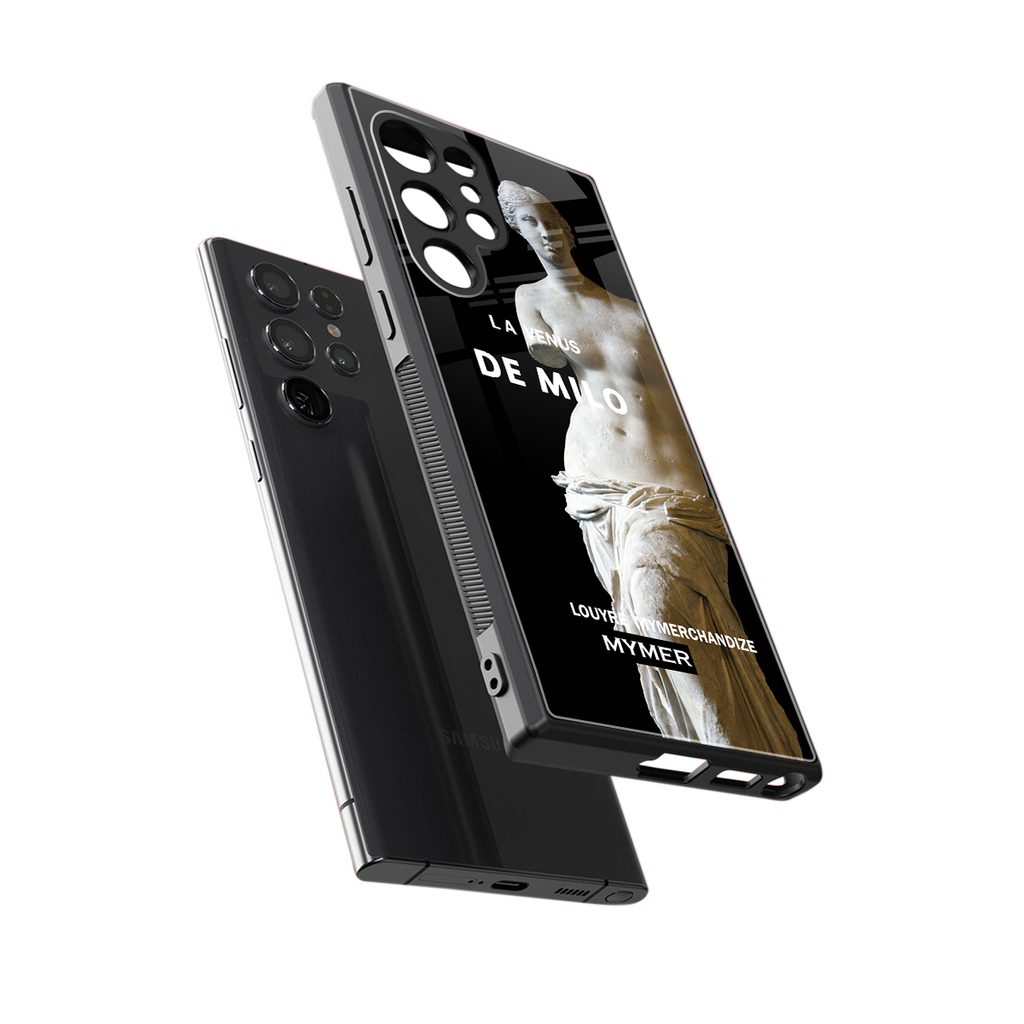 de milo back phone cover | glass case for samsung galaxy s23 ultra