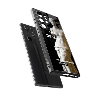 de milo back phone cover | glass case for samsung galaxy s23 ultra