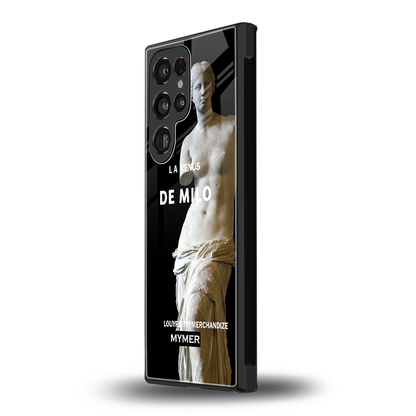 de milo back phone cover | glass case for samsung galaxy s23 ultra