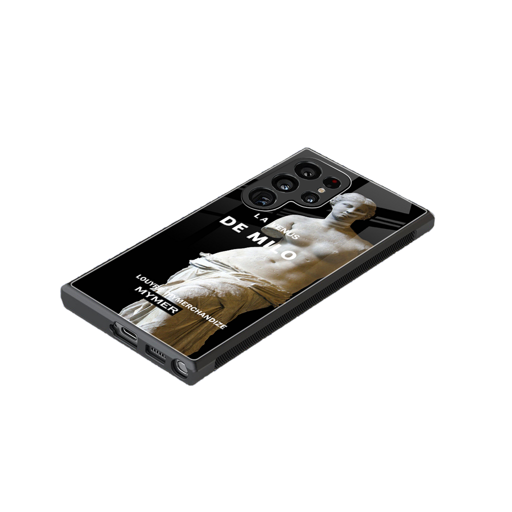 de milo back phone cover | glass case for samsung galaxy s23 ultra
