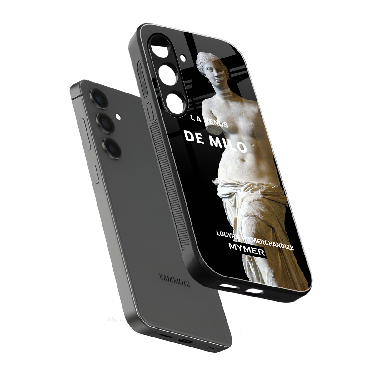 de milo back phone cover | glass case for samsung galaxy s24 plus