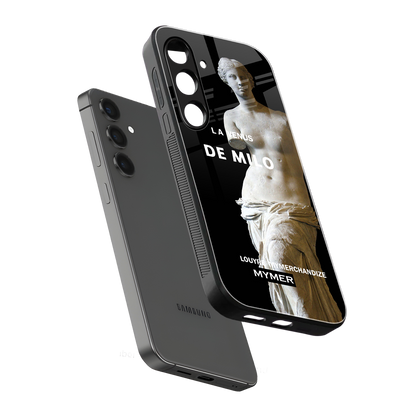 de milo back phone cover | glass case for samsung galaxy s24 plus