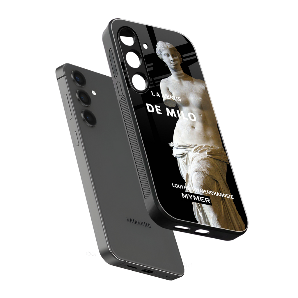de milo back phone cover | glass case for samsung galaxy s24 fe