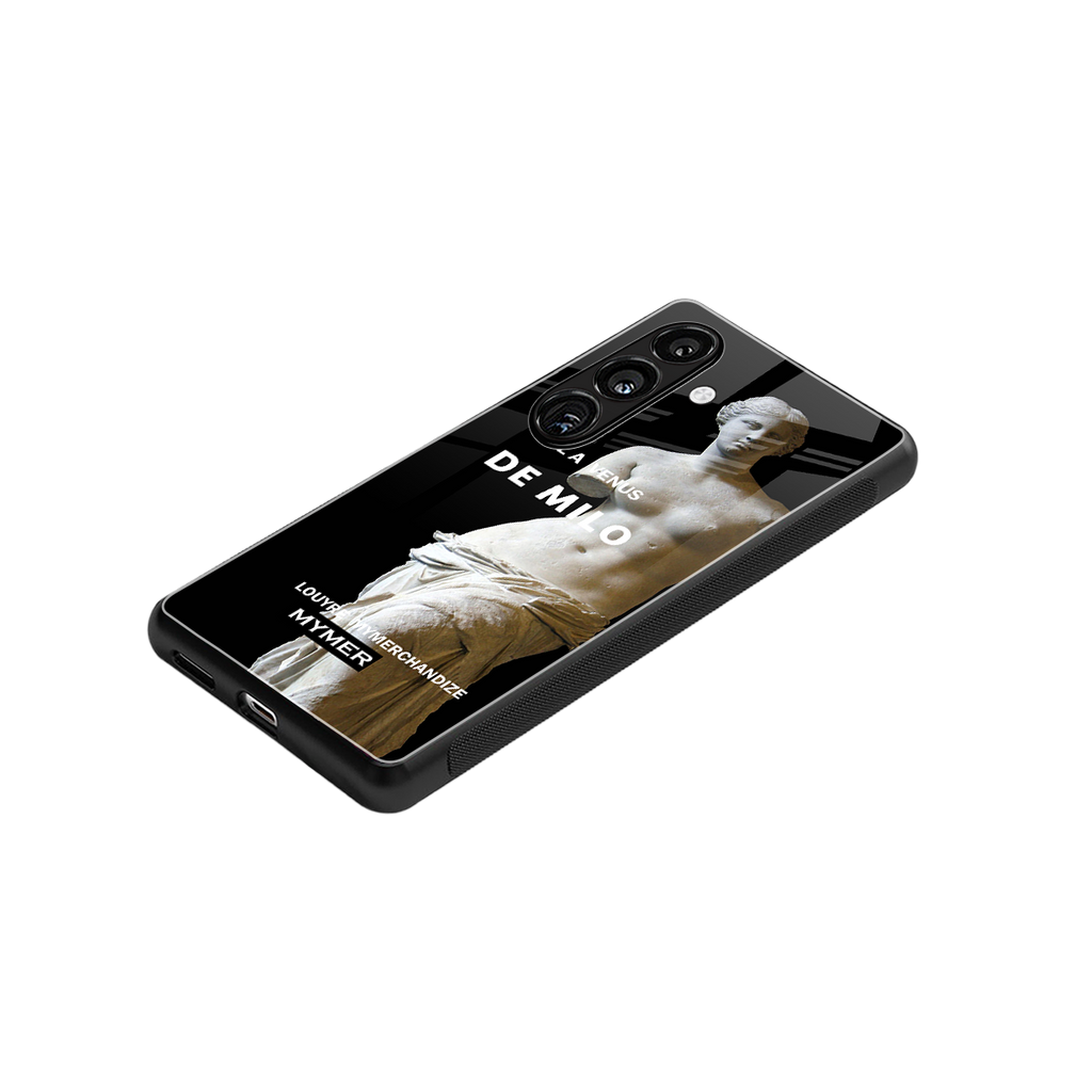 de milo back phone cover | glass case for samsung galaxy s23 fe