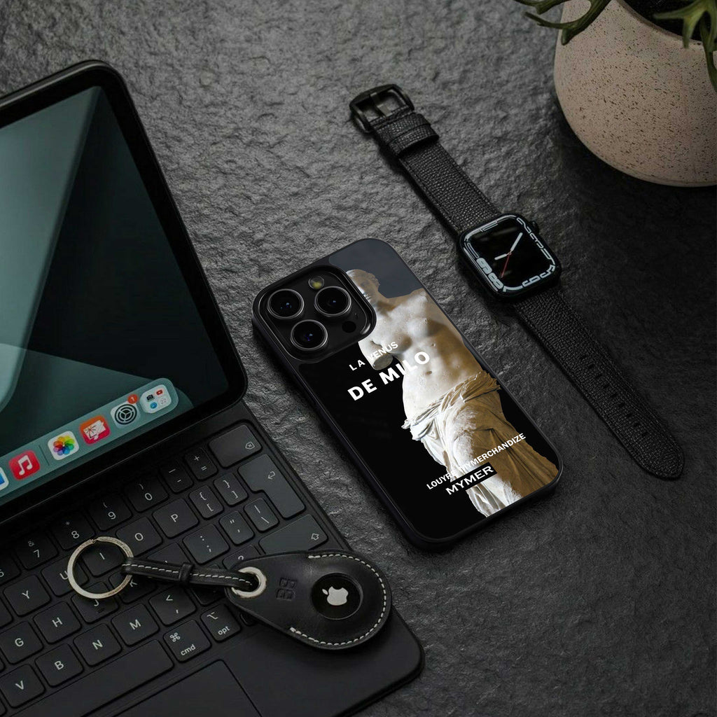 de milo back phone cover | glass case for iphone 13 pro