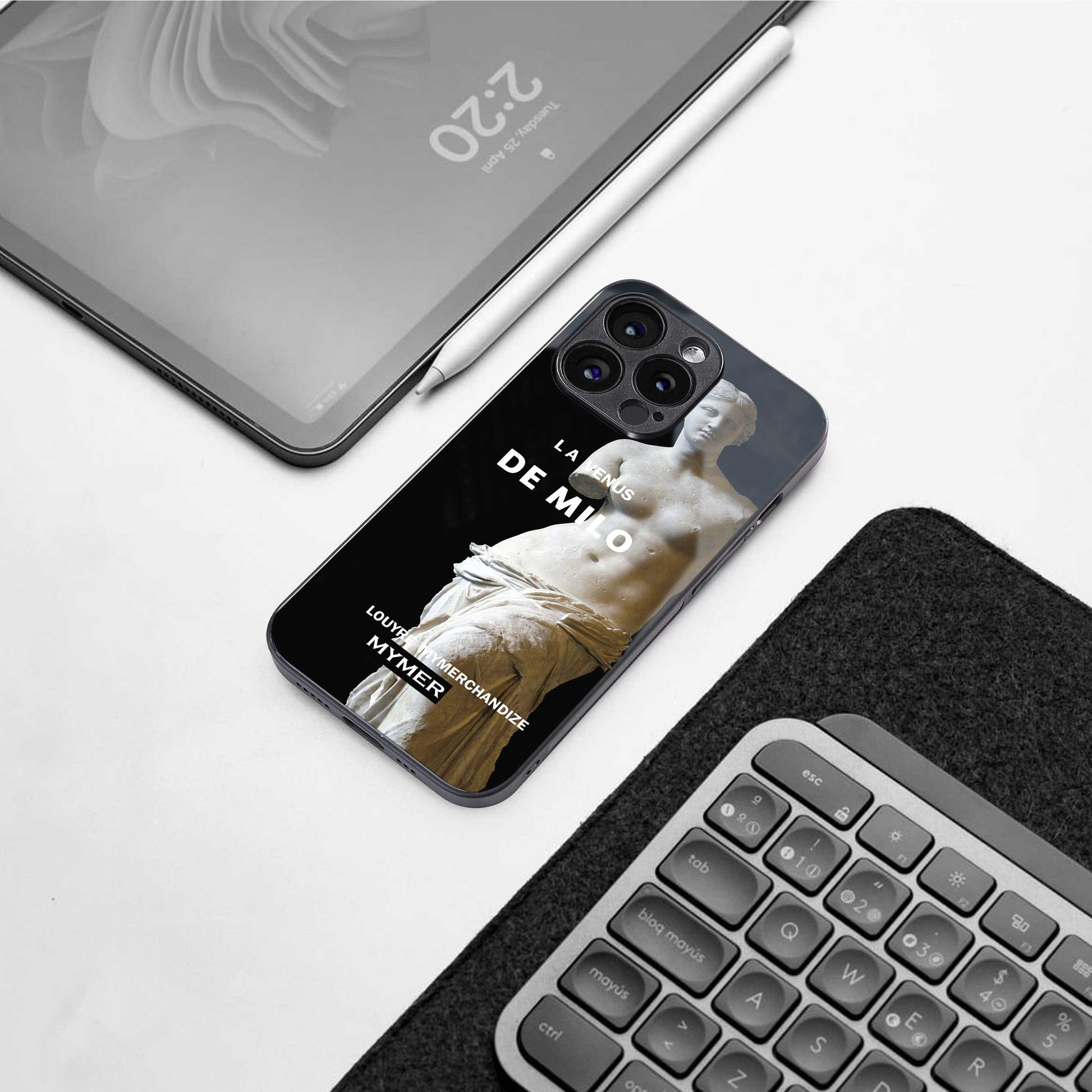 de milo back phone cover | glass case for iphone 13 pro max