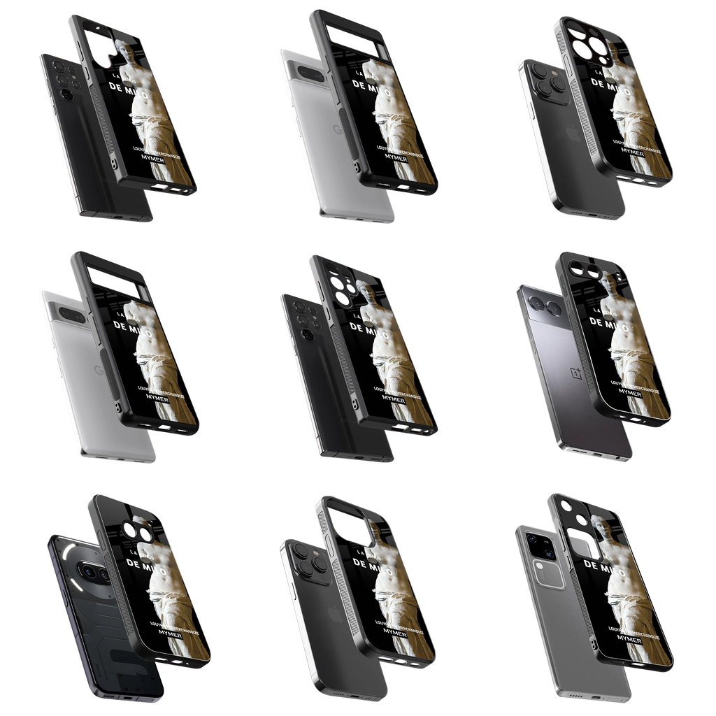 Durable Glass Back Mobile Case for iPhone, Samsung, OnePlus, Google Pixel, Redmi, Vivo, Oppo