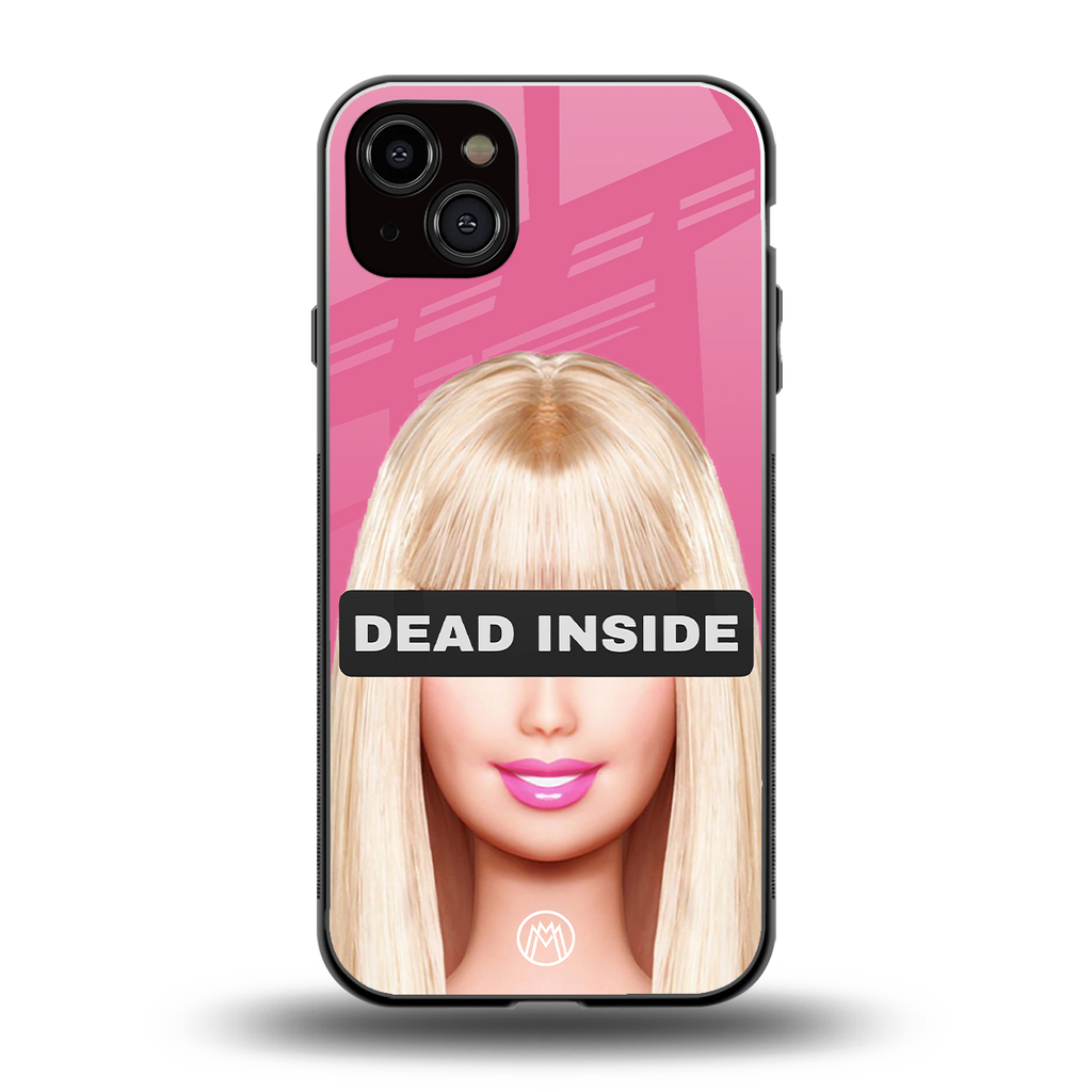 dead inside back phone cover | glass case for iphone 14 plus