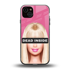 dead inside back phone cover | glass case for iphone 14 plus