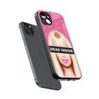 dead inside back phone cover | glass case for iphone 14 plus