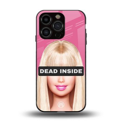dead inside back phone cover | glass case for iphone 15 pro