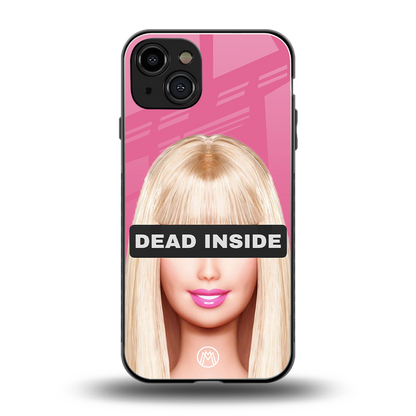 dead inside back phone cover | glass case for iphone 15